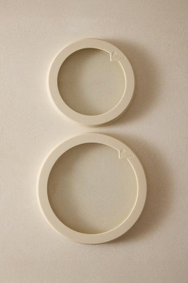 SET OF SILICONE AND GLASS LIDS (SET OF 2) - Cream by Zara
