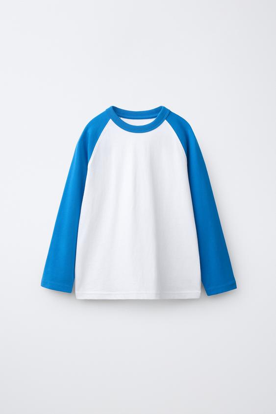 RAGLAN SLEEVE T-SHIRT - Bluish by Zara - Image 0