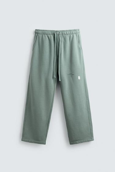 WIDE-LEG JOGGING TROUSERS X SR_A - Turquoise by Zara