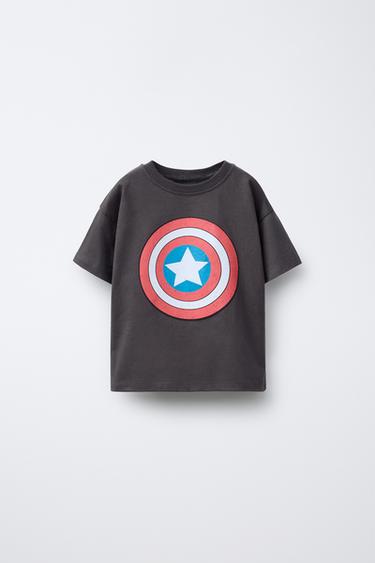 CAPTAIN AMERICA © MARVEL PRINT T-SHIRT - Anthracite grey by Zara - Image 0