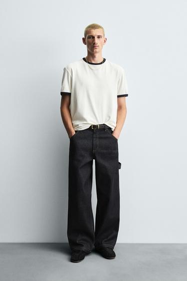 BAGGY FIT CARPENTER JEANS - Blue by Zara - Image 0