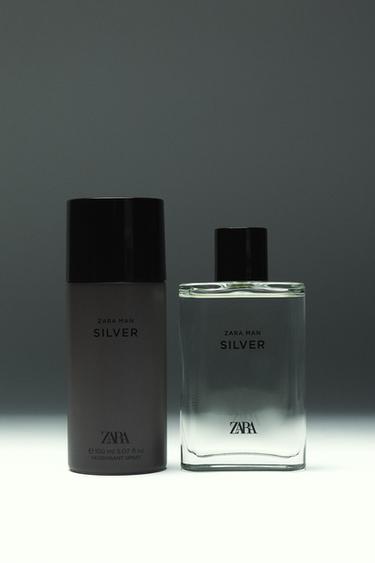 SILVER EDT 90 ML / 3.04 oz + DEODORANT SPRAY EDC 150 ML / 5.07 oz - TINTED LEATHER by Zara