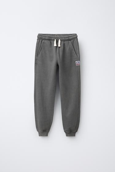 GARMENT-DYED JOGGERS - Anthracite grey by Zara - Image 0