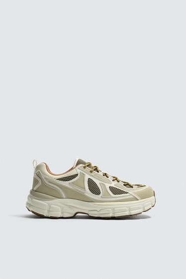 CHUNKY SOLE TRAINERS - Green by Zara