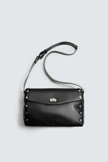 CROSSBODY BAG WITH METAL DETAIL - Black by Zara - Image 0