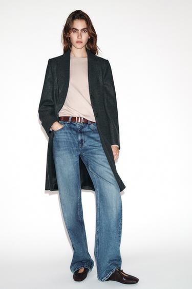 SOFT SHOULDER PAD COAT - Grey marl by Zara