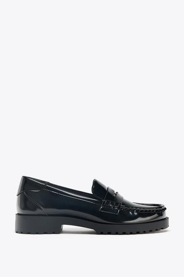 PLATFORM PENNY LOAFERS - Black by Zara