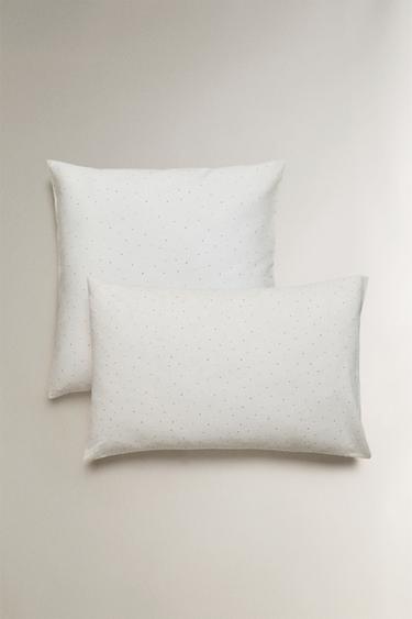 KIDS' POLKA DOT PILLOWCASE - Oyster-white by Zara