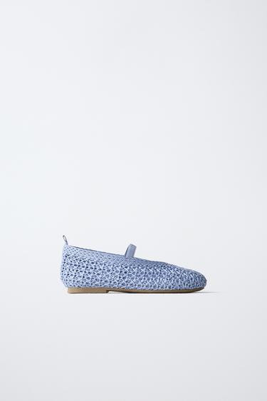 BRAIDED BALLERINAS - Blue by Zara