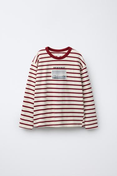 STRIPED A CORUÑA CITY T-SHIRT - striped by Zara