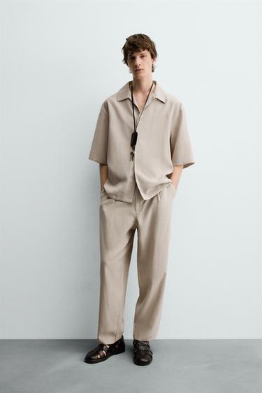 RELAXED FIT FLOWING SET - Electric blue by Zara