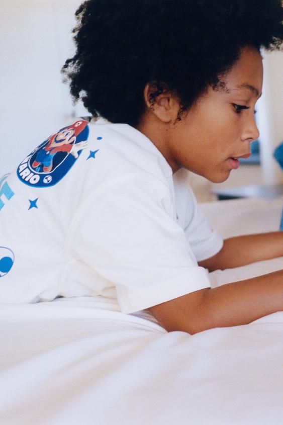 6-14 YEARS/ MARIO BROS.™ & © NINTENDO PRINT PYJAMAS - Blue/White by Zara - Image 0