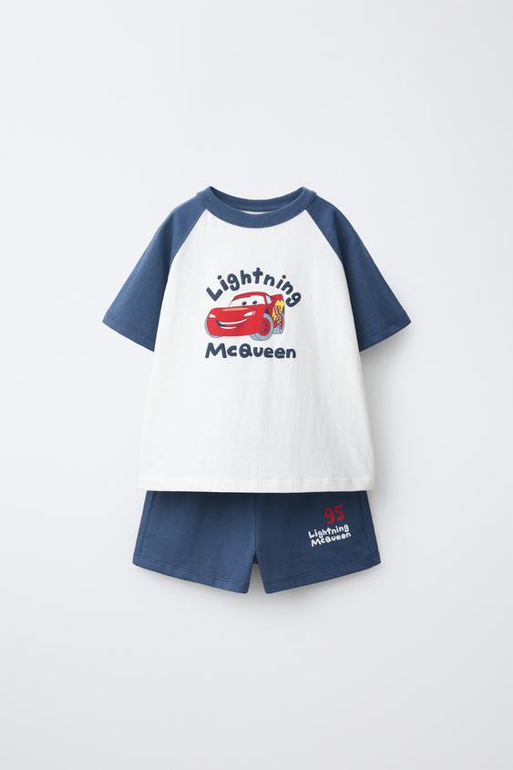 CARS LIGHTNING MCQUEEN © DISNEY/PIXAR T-SHIRT AND BERMUDA SHORTS SET - Blue by Zara - Image 0