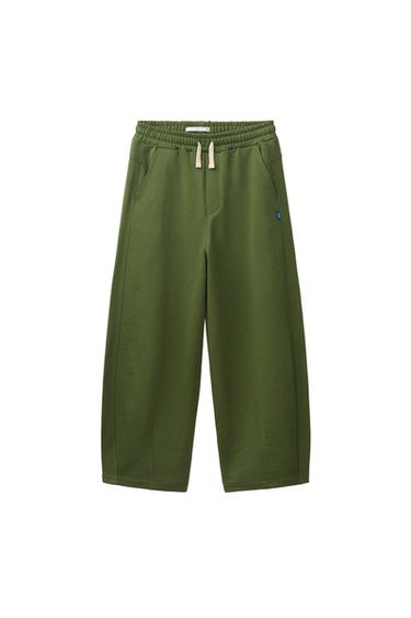 BARREL PLUSH TROUSERS - GREEN by Zara