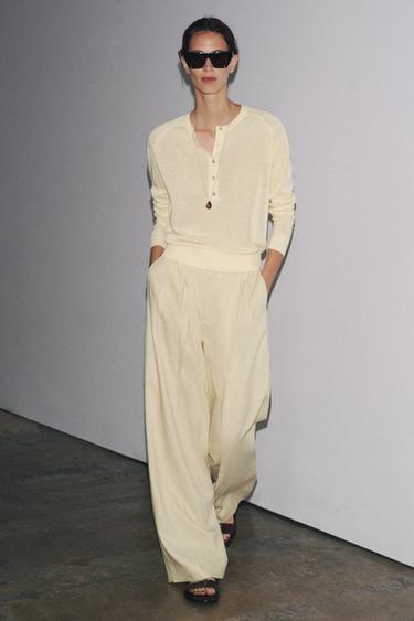 PLAIN KNIT SWEATER - Butter by Zara - Image 0
