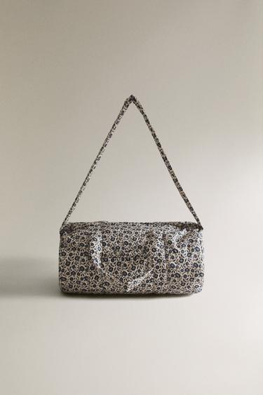 FLORAL COTTON MATERNITY BAG - Blue by Zara