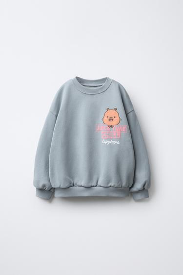 CAPIBARA CAPYFUN © PRINTED SWEATSHIRT - Blue grey by Zara