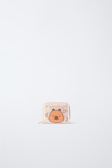 CAPYBARA CAPYFUN © VINYL WALLET - Pink by Zara