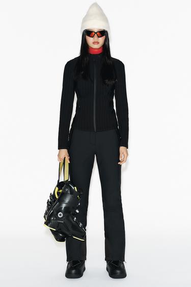 FLARE WATER-RESISTANT WINDPROOF RECCO® TECHNOLOGY SKI COLLECTION TROUSERS - Black by Zara