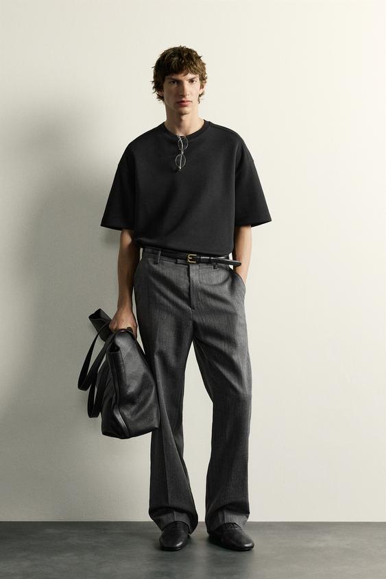 RELAXED FIT INTERLOCK SWEATSHIRT - Black by Zara - Image 0