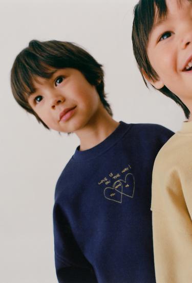 ORFAYO © EMBROIDERED DESIGN SWEATSHIRT - Blue by Zara