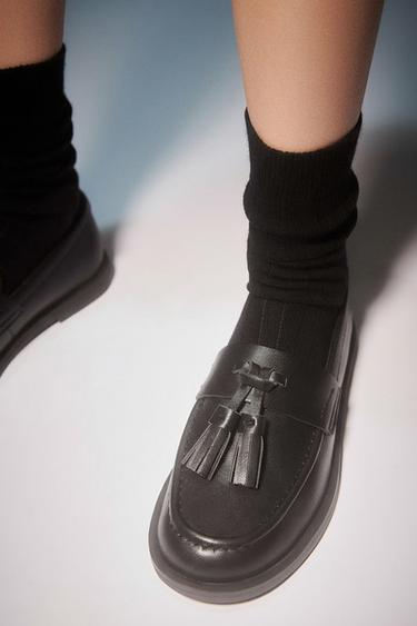 TASSEL LOAFERS - Black by Zara