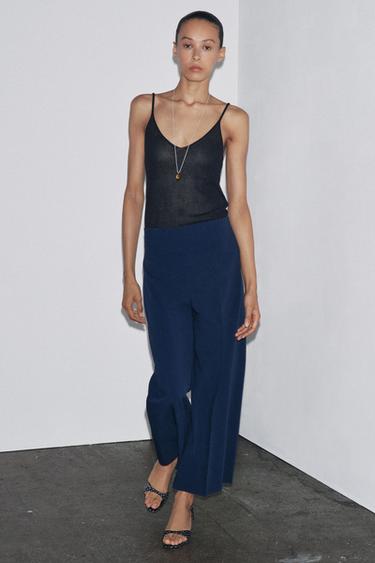 ZW COLLECTION CULOTTES - Navy blue by Zara