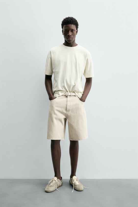 HEAVYWEIGHT BOXY FIT T-SHIRT - Vanilla by Zara - Image 0