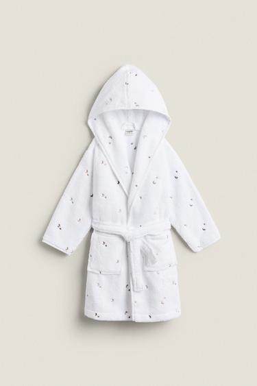 CHILDREN'S MOON AND STAR BATHROBE - Oyster-white by Zara - Image 0