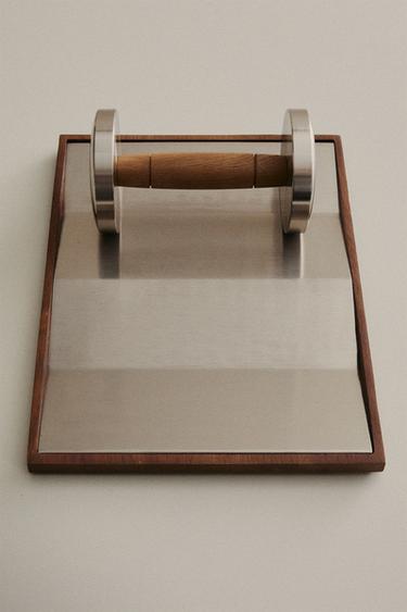 OAK AND STEEL DUMBBELL STAND - Brown by Zara