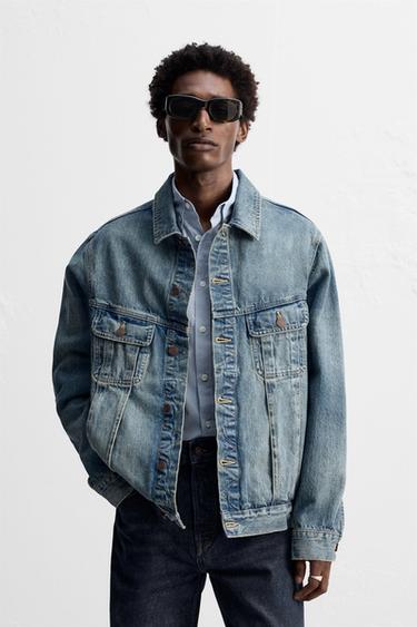 SELVEDGE DENIM JACKET - Mid-blue by Zara