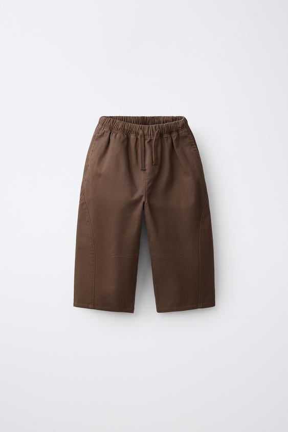 BAGGY TROUSERS - Brown by Zara - Image 0