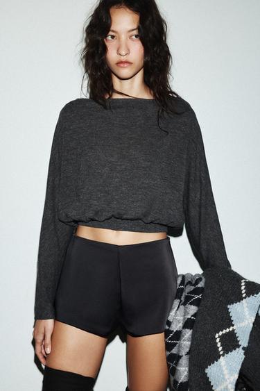 SOFT LONG SLEEVE JUMPER - Grey marl by Zara