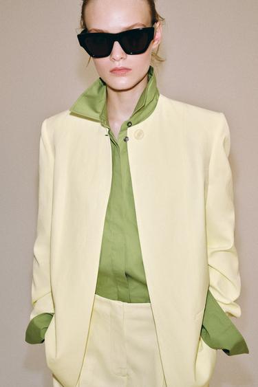 ZW COLLECTION STRAIGHT BLAZER - Yellow by Zara