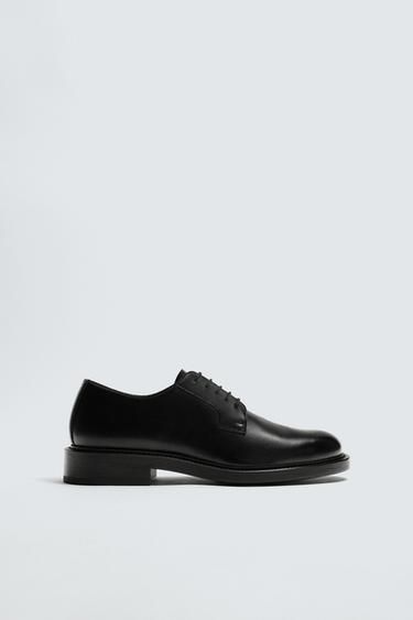 LEATHER DRESS SHOES - Black by Zara