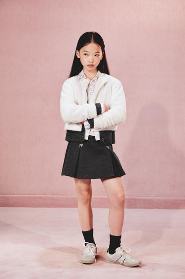 FAUX FUR BOLERO JACKET - Ecru by Zara