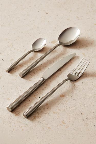 4-PIECE FORGED STEEL CUTLERY SET - Steel by Zara