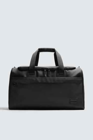 RUBBERISED TRAVEL BAG - Black by Zara