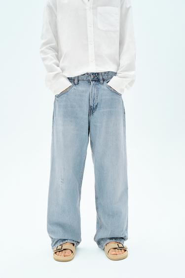 BAGGY FIT JEANS - Light blue by Zara