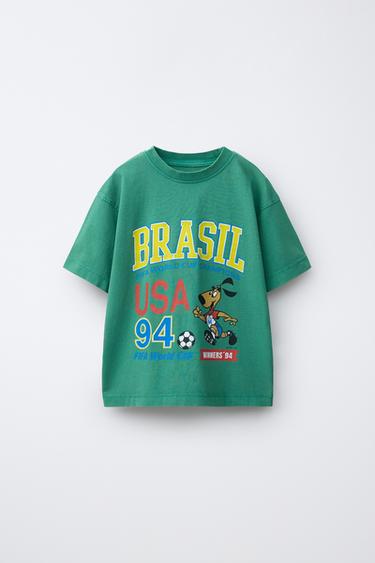 FIFA WORLD CUP™ 1994 PRINTED T-SHIRT - Green by Zara