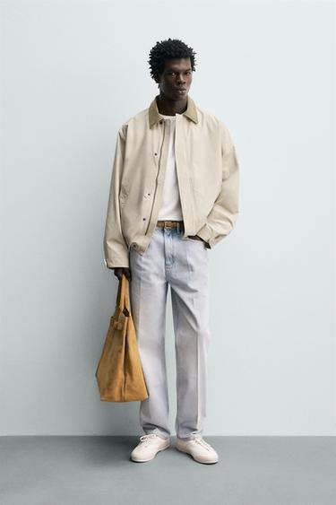 TECHNICAL JACKET WITH CONTRAST COLLAR - Ice by Zara - Image 0