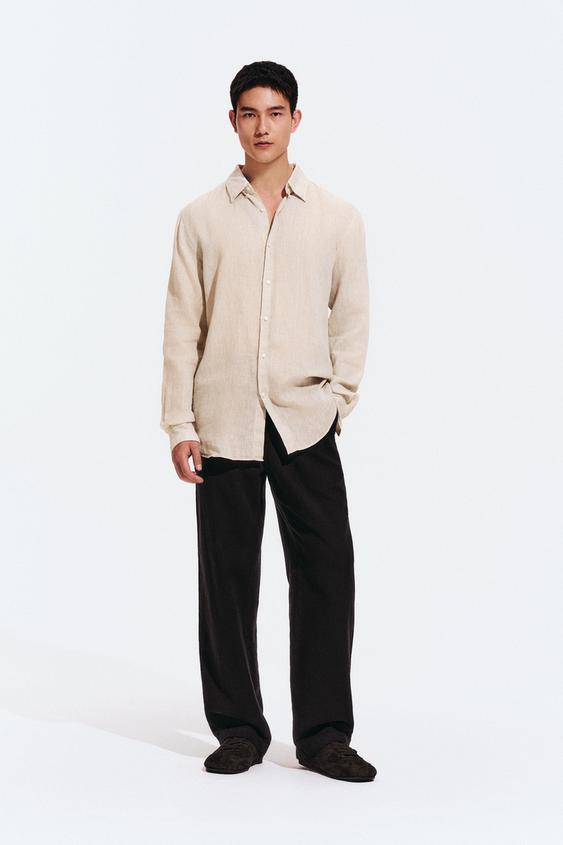 TEXTURED RELAXED FIT TROUSERS - Black by Zara - Image 0
