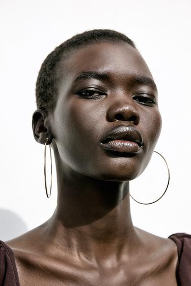 WATERPROOF LARGE HOOP EARRINGS - Golden by Zara - Image 0