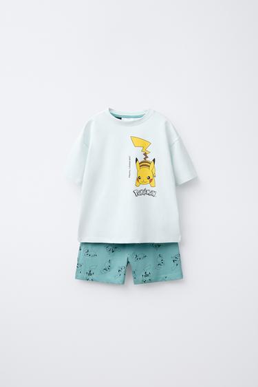 6-14 YEARS/ PIKACHU POKÉMON ™ T-SHIRT AND BERMUDA PYJAMAS - Blue green by Zara