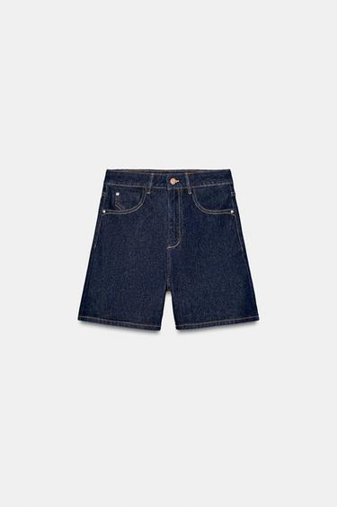 Z1975 MOM FIT SHORTS - Blue by Zara
