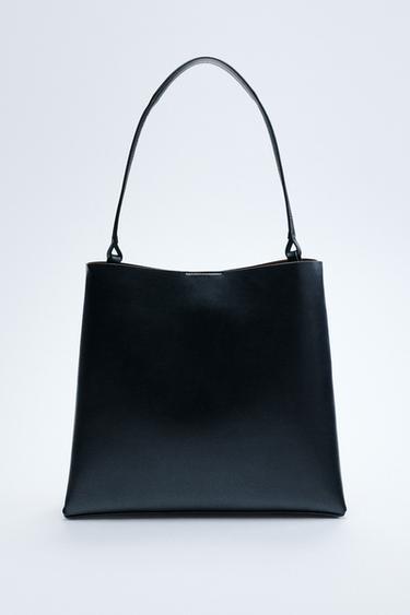 MINIMALIST BUCKET BAG - Black by Zara