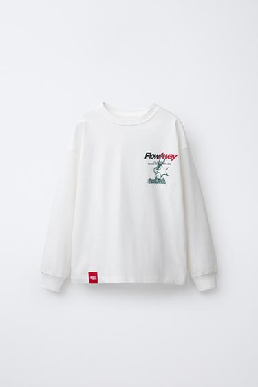 KEYRING PRINT T-SHIRT - White by Zara - Image 0