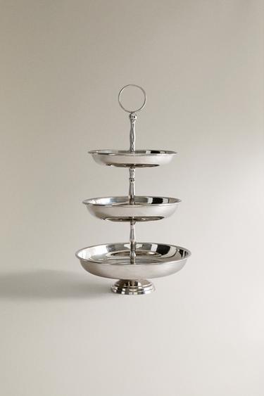 STEEL 3-TIER SERVING DISH - Steel by Zara - Image 0