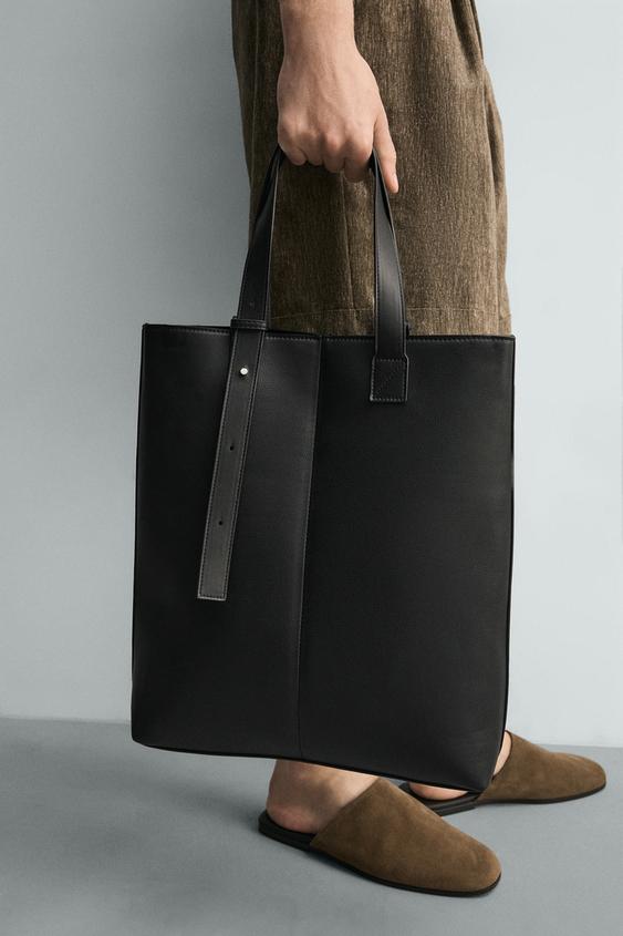 PLAIN TOTE BAG - Black by Zara - Image 0