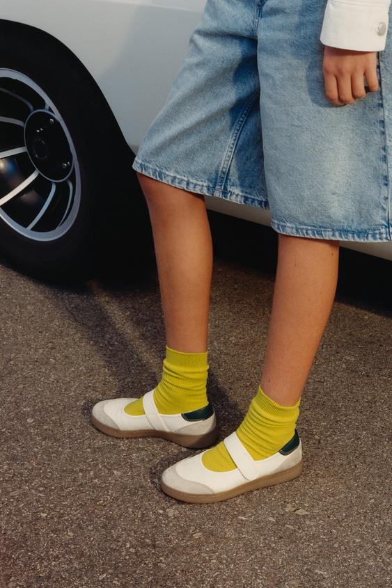 SPORTY BALLET FLATS - White by Zara - Image 0